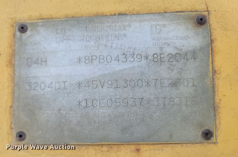 image for item LM9630 1990 Caterpillar D4H  dozer