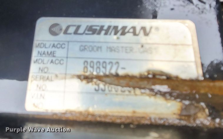 image for item LM9641 Cushman Groom Master  bunker rake