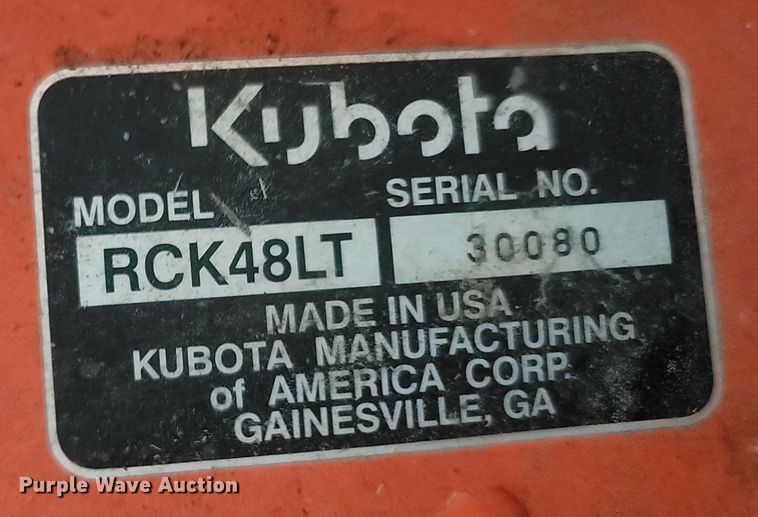 image for item LM9651 Kubota T1760  lawn mower