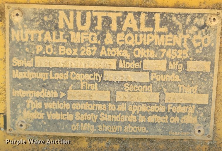 image for item LM9661 1995 Nuttall 255E  drop deck equipment trailer