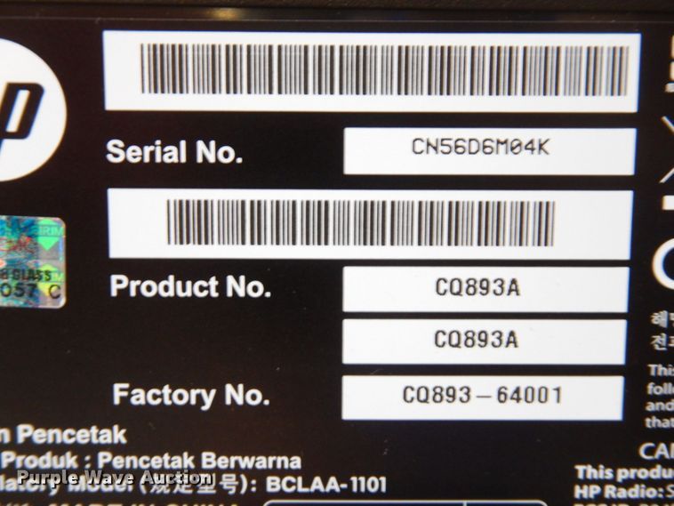 image for item LY9045 HP CQ893A  plotter