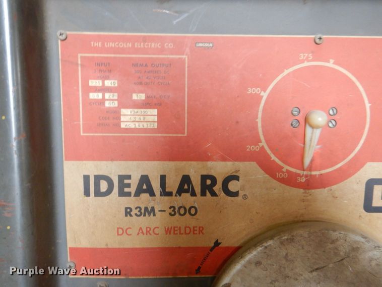 image for item MF9162 Lincoln Idealarc R3M-300  welder