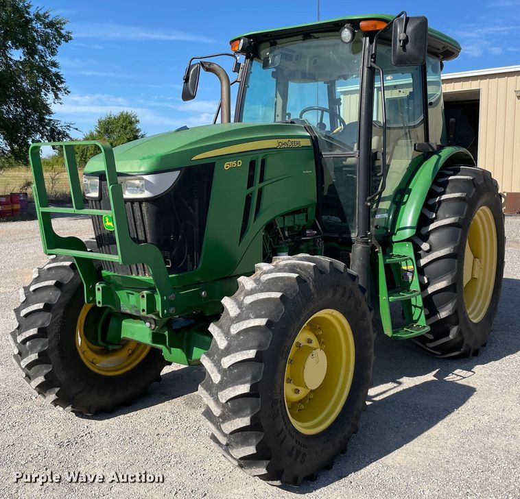 image for item MJ9078 2013 John Deere 6115D  MFWD tractor