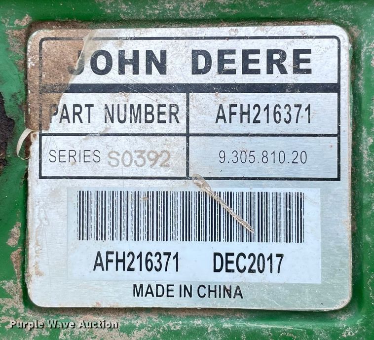 image for item MJ9081 2018 John Deere CX15  rotary mower
