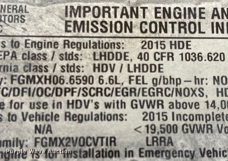 image for item MU9008 2015 Chevrolet Express G4500  ambulance