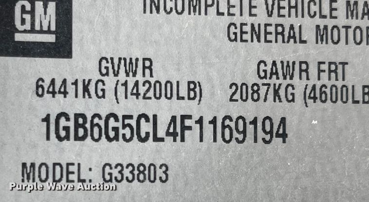 image for item MU9008 2015 Chevrolet Express G4500  ambulance