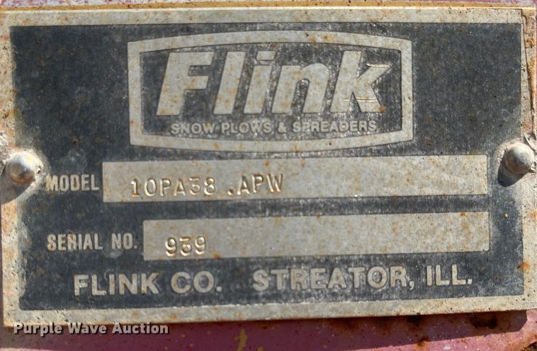 image for item MU9010 Flink 10PA48  snow plow