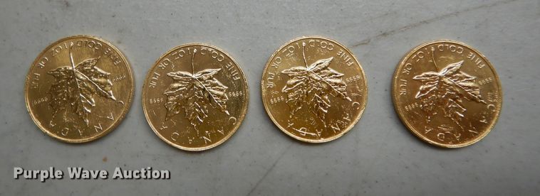 image for item KS9845 (4) 1985 Canadian $50 one ounce fine gold coins
