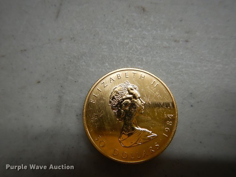 image for item KS9847 (3) 1984 Canadian $50 one ounce fine gold coins