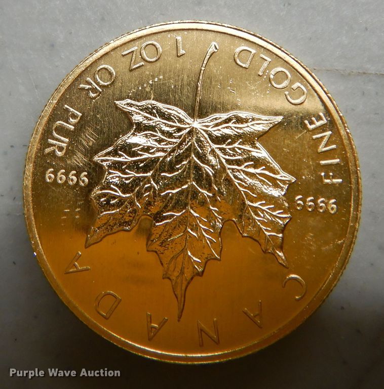 image for item KS9848 (3) 1992 Canadian $50 one ounce fine gold coins