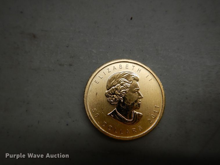 image for item KS9849 (2) 2011 Canadian $50 one ounce fine gold coins
