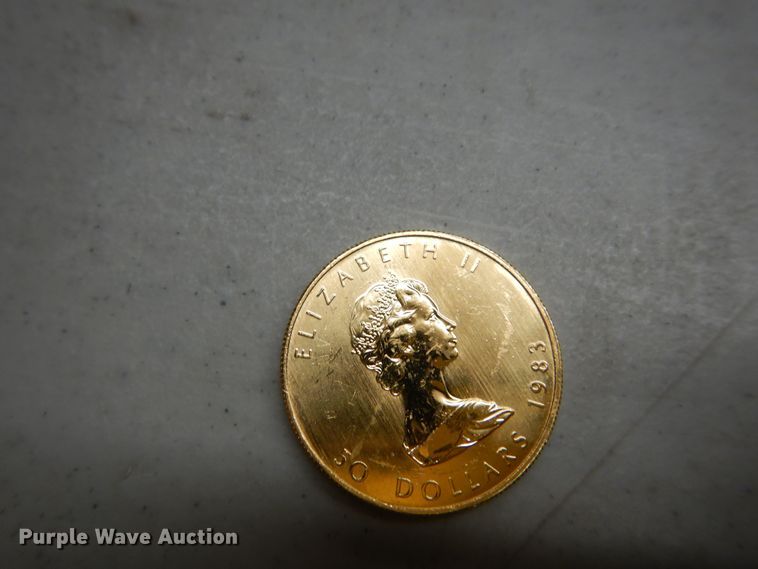 image for item KS9852 (3) 1983 Canadian $50 one ounce fine gold coins