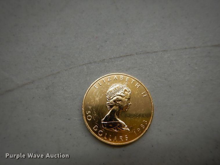 image for item KS9854 (3) 1983 Canadian $50 one ounce fine gold coins