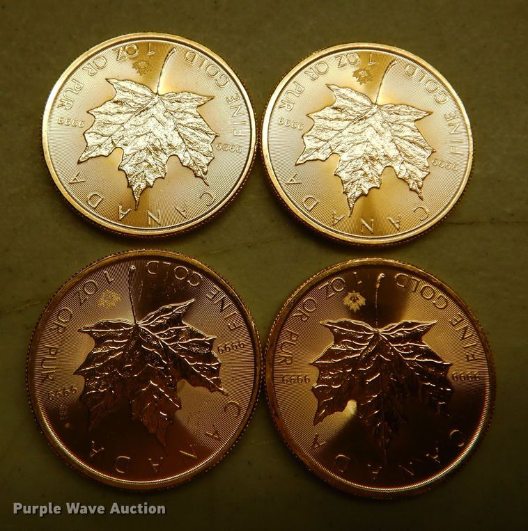 image for item KS9858 (4) 2017 Canadian $50 one ounce fine gold coins