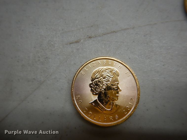 image for item KS9861 (4) 2017 Canadian $50 one ounce fine gold coins