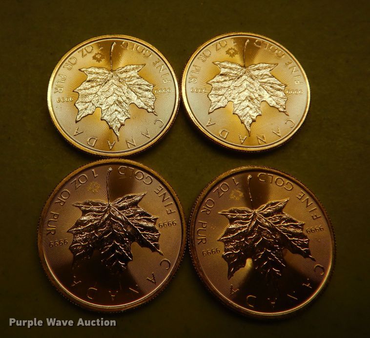 image for item KS9864 (4) 2017 Canadian $50 one ounce fine gold coins