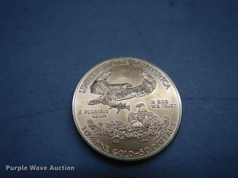 image for item KS9867 2017 American Eagle $50 one ounce fine gold coin