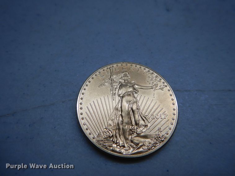 image for item KS9867 2017 American Eagle $50 one ounce fine gold coin