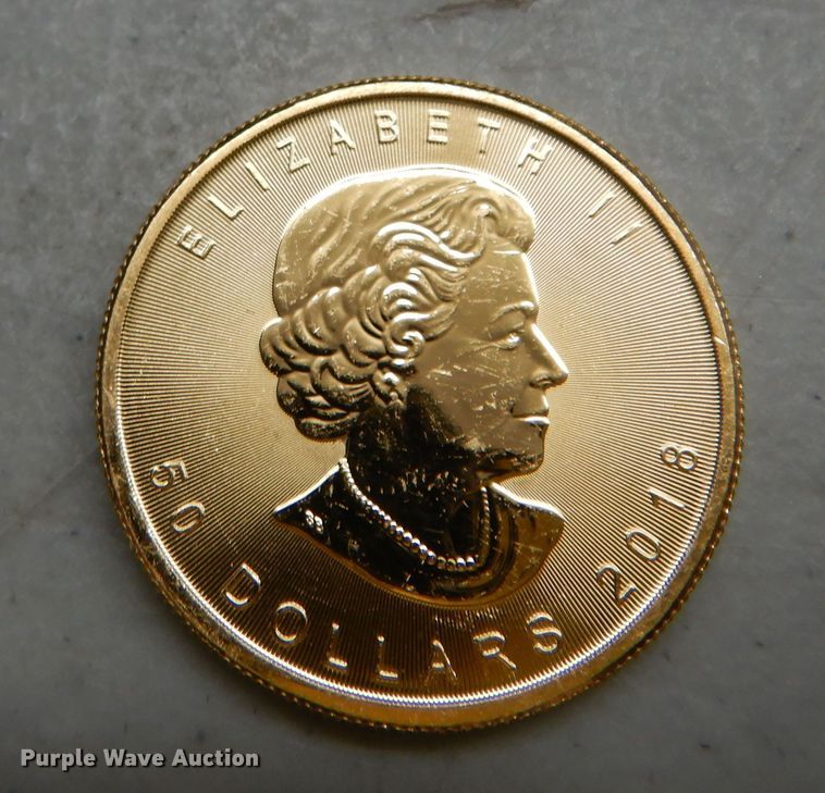 image for item KS9868 (4) 2018 Canadian $50 one ounce fine gold coins