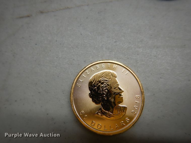 image for item KS9870 (4) 2018 Canadian $50 one ounce fine gold coins