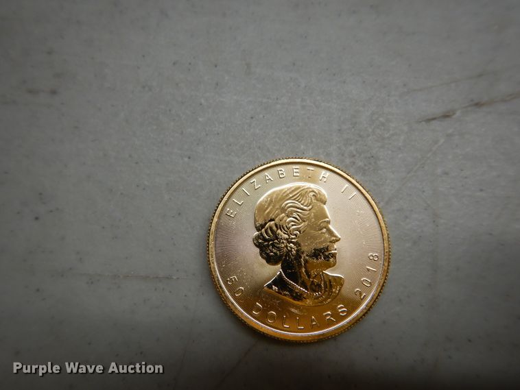 image for item KS9872 (4) 2018 Canadian $50 one ounce fine gold coins