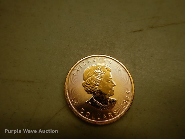 image for item KS9873 (4) 2018 Canadian $50 one ounce fine gold coins