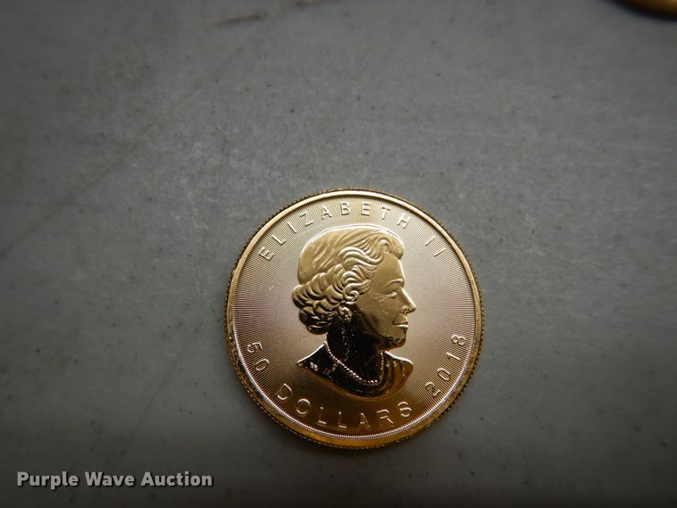 image for item KS9874 (4) 2018 Canadian $50 one ounce fine gold coins