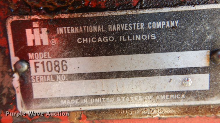 image for item DB7886 1979 International 1086  tractor