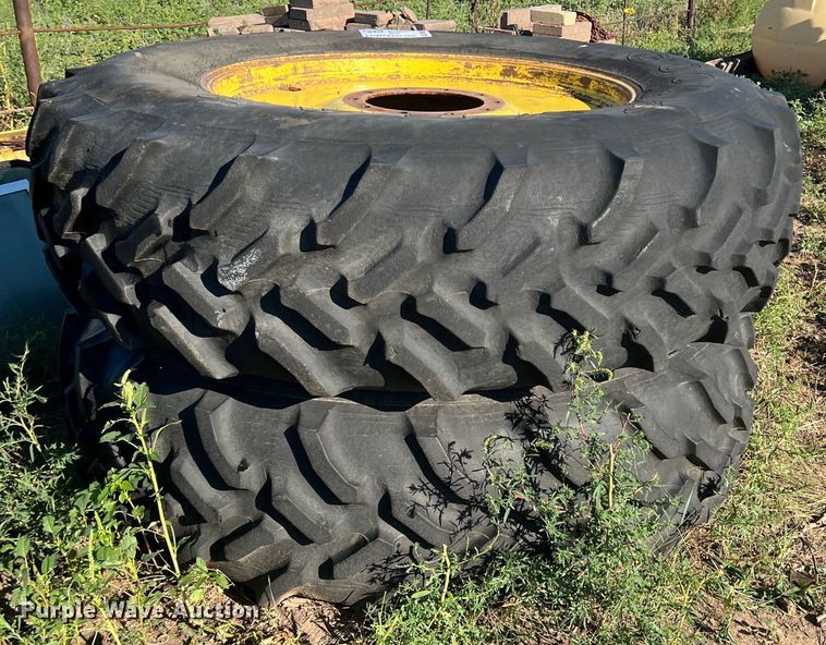 image for item DK7136 (2) 18.4R38 tires and wheels