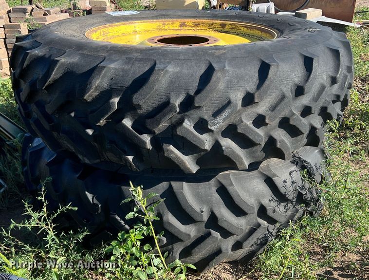 image for item DK7136 (2) 18.4R38 tires and wheels