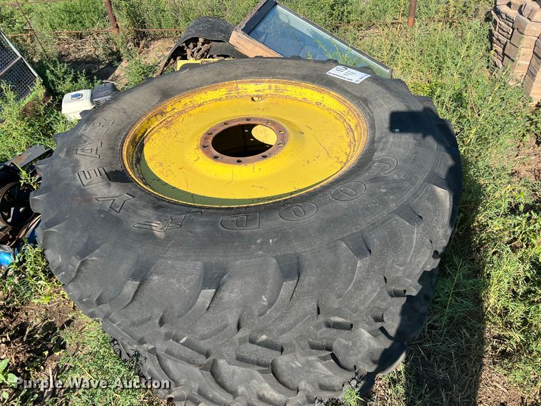 image for item DK7136 (2) 18.4R38 tires and wheels