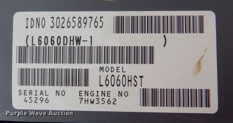 image for item DO1518 2019 Kubota L6060  MFWD tractor