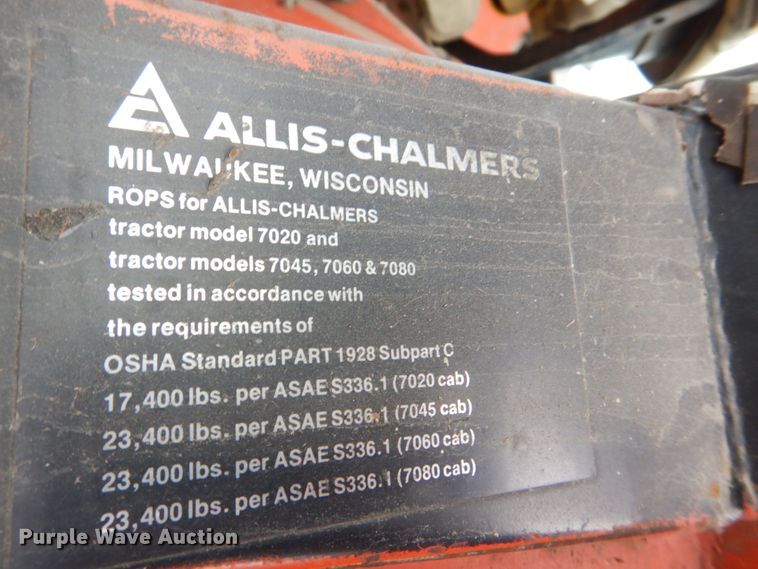 image for item DS8177 1978 Allis-Chalmers 7020  tractor