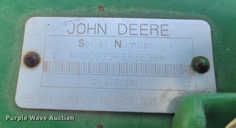 image for item FC9163 John Deere 930F  flex head