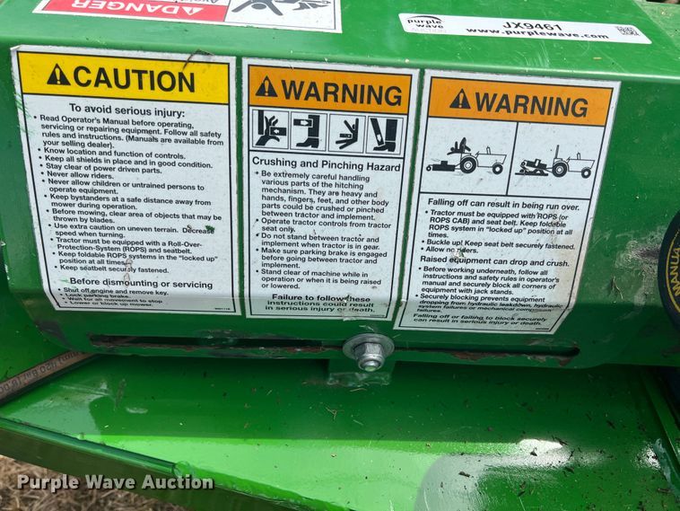 image for item JX9461 Frontier FM2115  batwing finish mower