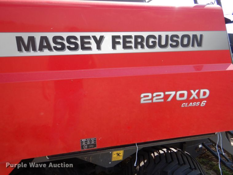 image for item LB9845 2021 Massey Ferguson 2270XD  large square baler