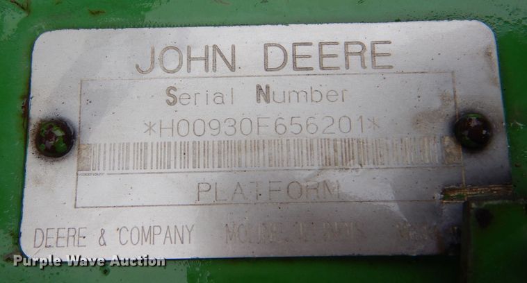 image for item LB9850 John Deere 930F  flex head