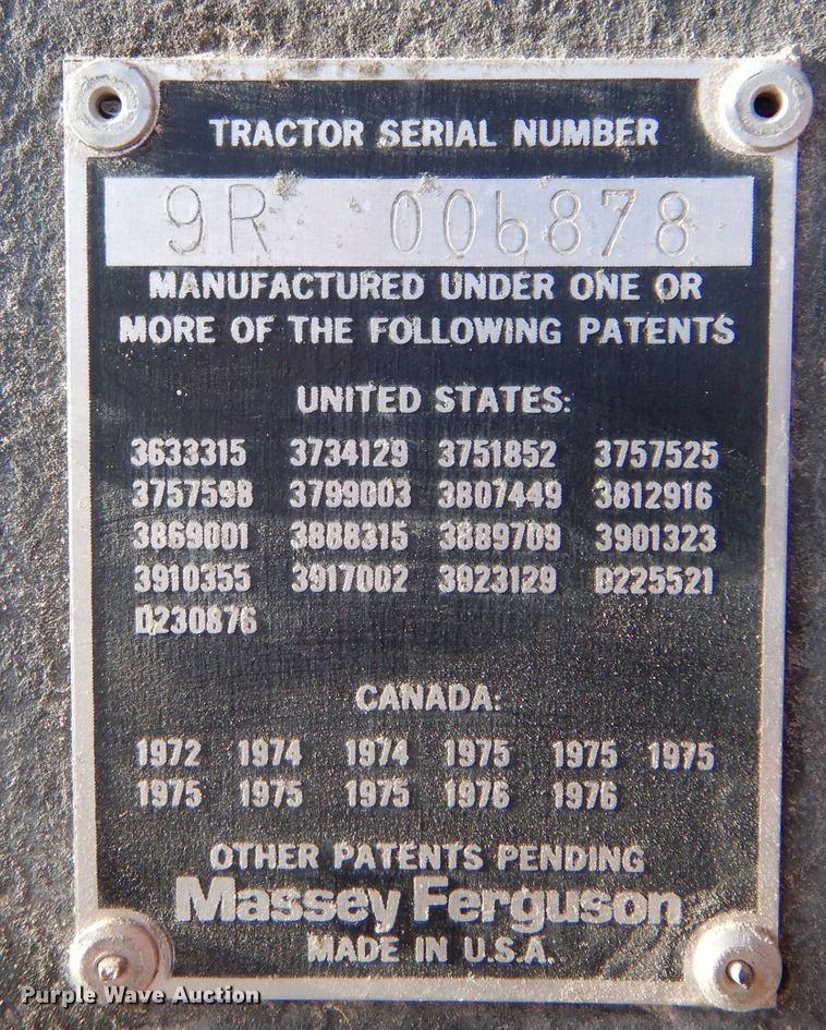 image for item LB9958 1979 Massey Ferguson 2775  tractor