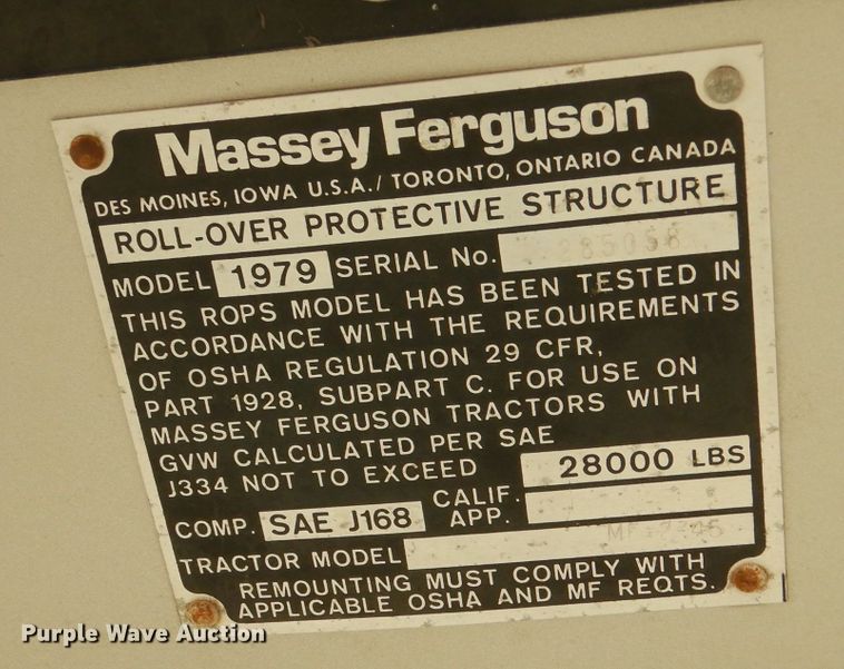 image for item LB9960 1979 Massey Ferguson 2745  tractor