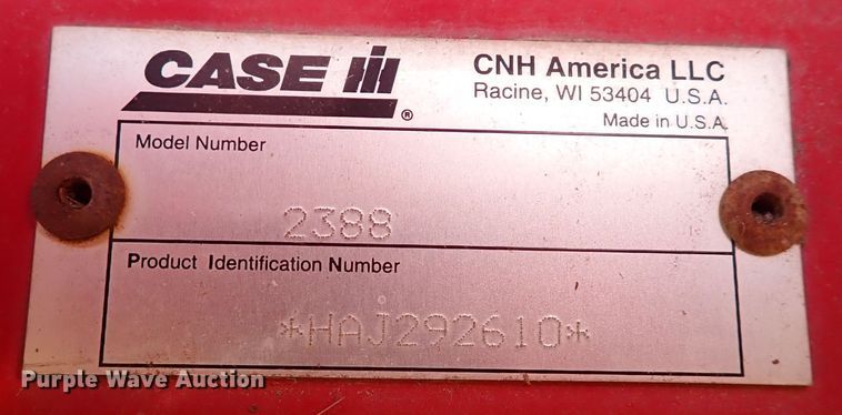 image for item LU9275 2005 Case IH 2388  RWA combine