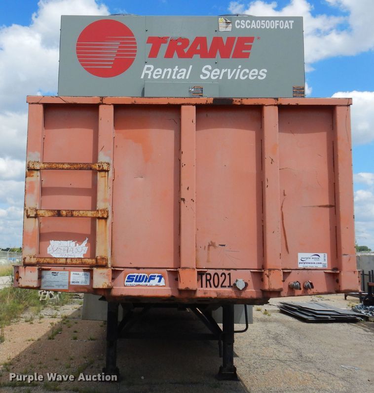 image for item DB7859 1997 Wabash National  flatbed trailer with chiller