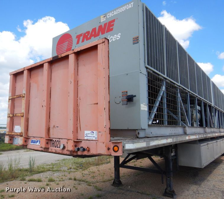 image for item DB7859 1997 Wabash National  flatbed trailer with chiller