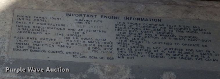 image for item DO1507 2007 Hino 308  truck cab and chassis