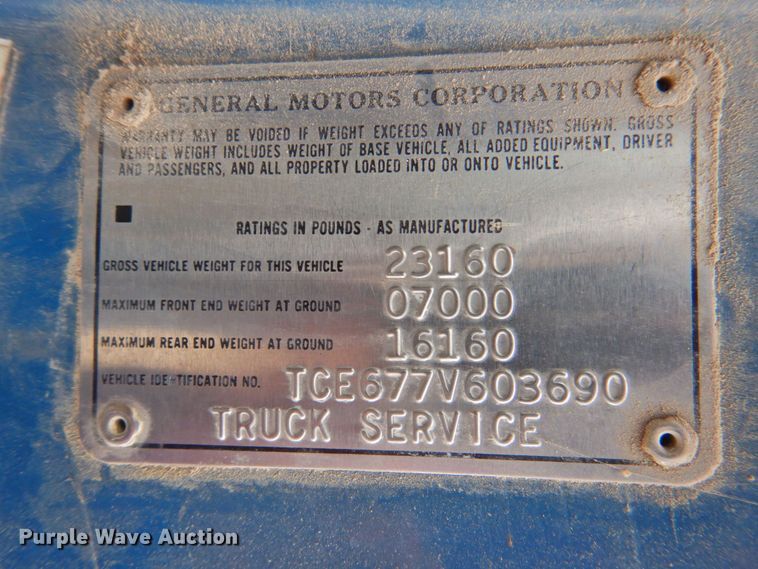 image for item DP4822 1977 GMC 6500  grain truck