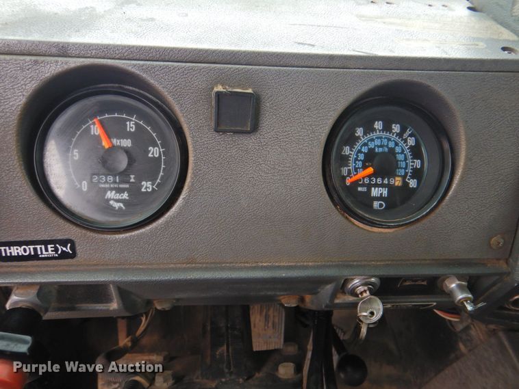 image for item DP4823 1990 Mack RD690S  manure spreader truck