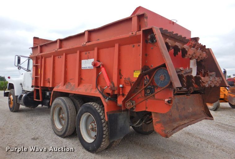 image for item DP4824 1989 Mack RD688SX  manure spreader truck