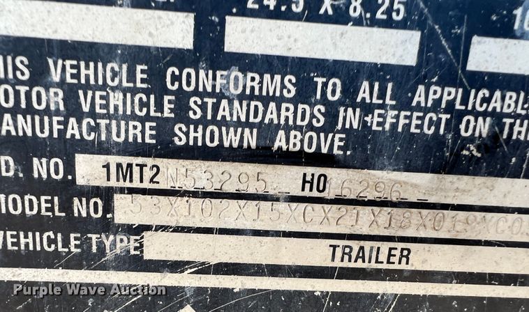 image for item DR1368 2005 Merritt  livestock trailer