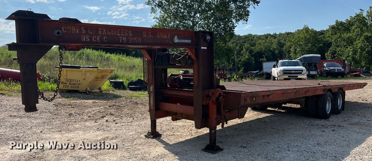 image for item JM9148 1979 Load Craft IMP-14T  tilt deck equipment trailer