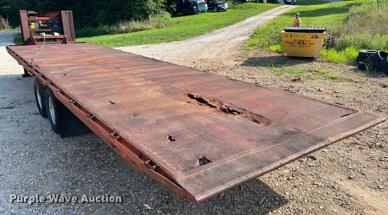 image for item JM9148 1979 Load Craft IMP-14T  tilt deck equipment trailer