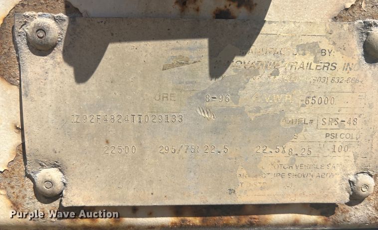 image for item JM9155 1997 Innovative Trailers SRS-48  walking floor trailer